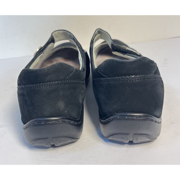 waldlaufer womens Black Suede Mary Jane Flats Size US 9.5 - Picture 4 of 9